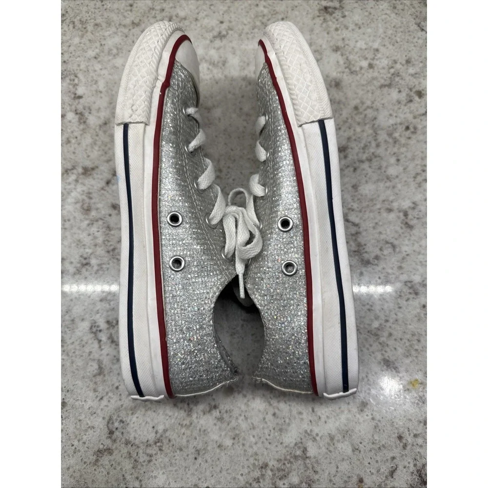 Converse‎ All Star Chuck Taylor Shoes Junior Size 2 All Over Glitter Low Top